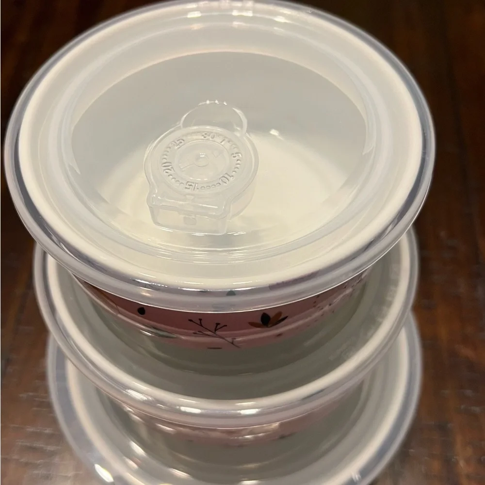 Disney Winnie the Pooh Honey Pot Flowers Bowls with Pressure Release Lids